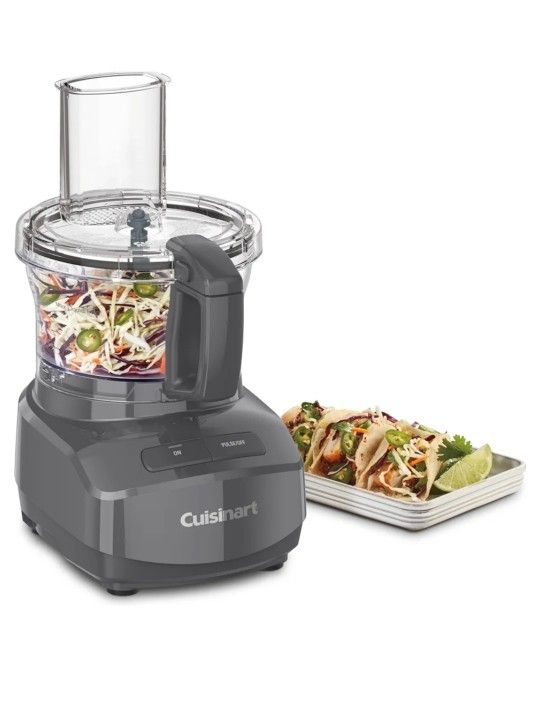 Cuisinart 7-Cup Sleek and Modern Design Food Processor with Two Easy Controls and Universal Blade for Chopping, Mixing, and Dough (Gray)
