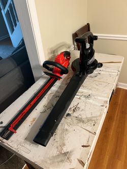 Leaf blower and hedge trimmer