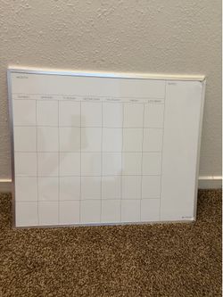White board calendar