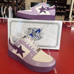 Bape Sta low ‘Purple’ Size 10