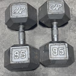 CAP 95 Lbs Cast Iron  Dumbbells 