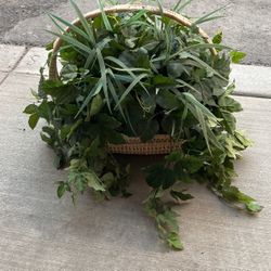 Fake plant basket