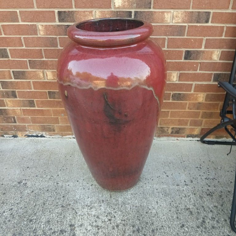 Burgundy  4 ft Marble  Vase/Flower Pot