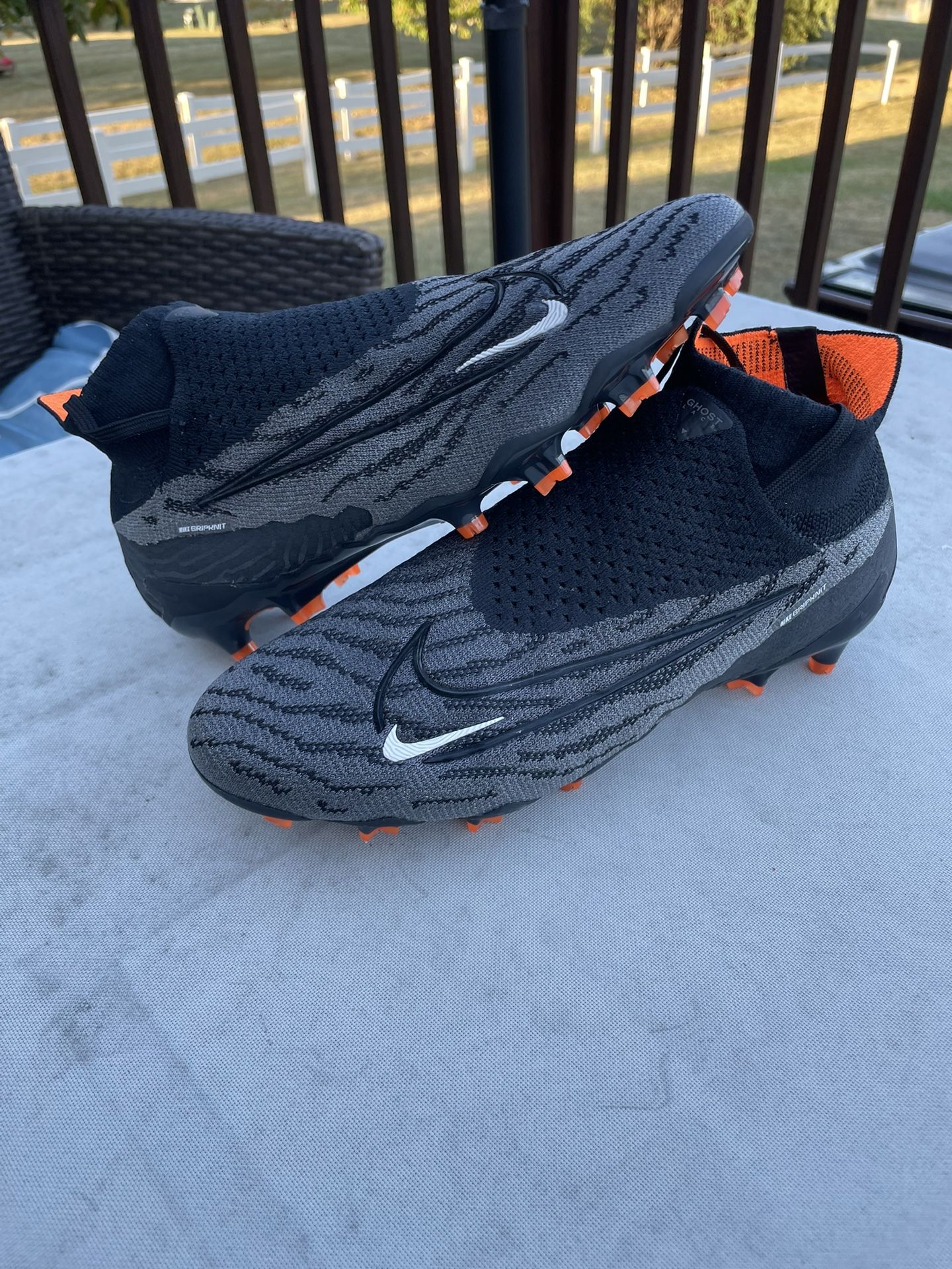 NIKE PHANTOM GX ELITE DF FG GRIPKNIT BLACK SHADOW PACK SIZE 5.5 SOCCER CLEATS $275