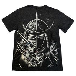 Teenage Mutant Ninja Turtles Gray All Over Print Shirt Sz S 