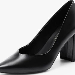 Wedding Party, Elegant, Block Heels, Pointed Toe, High, Chunky, Slip On, Closed Toe