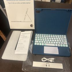 Brand New Compatible with iPad Air 11 Inch & Air 5th/ Air 4th Generation Case with Keyboard - Multi-Touch Trackpad, 7-Color Backlit