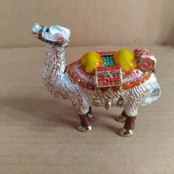 Silver Llama Trinket Figurine Brand New In The Box