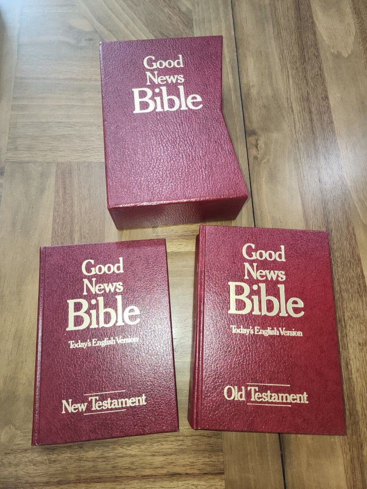 Good News Bible Large Print Box Set Hardcover Old And New Testaments 1978