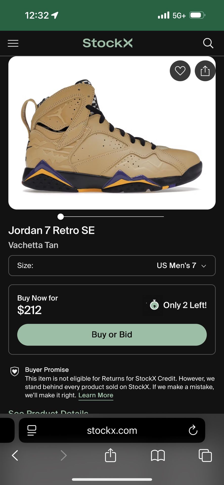 Jordan 7 Retro SE Vachetta Tan