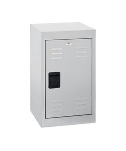 Sandusky 1-Tier Welded Steel Storage Locker, 24"H, Dove Gray 15"W x 15"D x 24"H