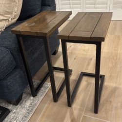 C Shaped Side Table