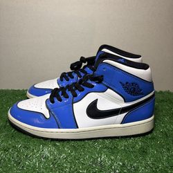 Air Jordan Retro 1 Mid Signal Blue 