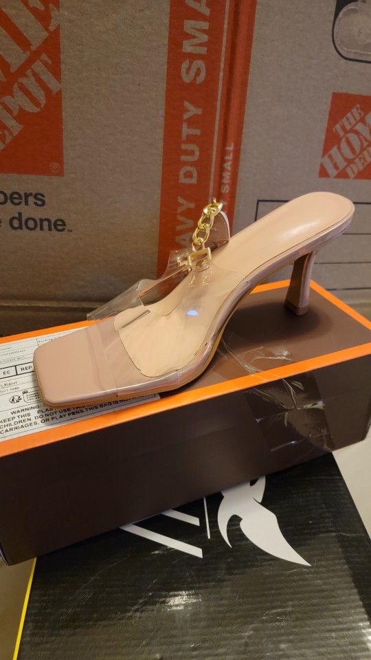 2 Inch Nude/tan Heels From Shein