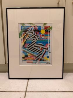 Marvin “Murf “ Murphy 1993  Mounted & Framed "Primal Dance" Hand Signed Print