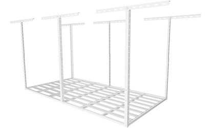 A640 $80  3x6 Garage Storage Overhead Rack Organization, Adjustable Ceiling Mounted Storage Racks, 800LBS Weight Capacity, 22"-40" Ceiling Dropdown, W