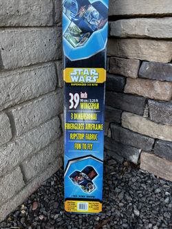 Star Wars Supersized 3-D Kite, 39" Wingspan, Fiberglass Airframe, TriWinder, BNIB