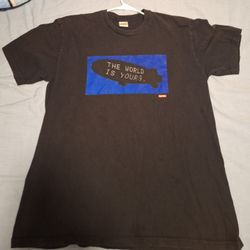 Rare Supreme Mens XL The World Is Yours