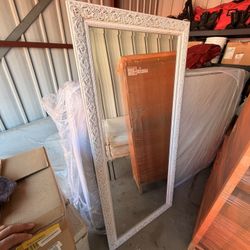 White Standing Mirror