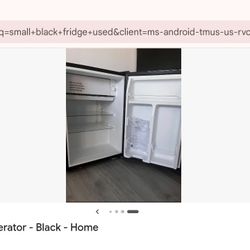 Small Black Refrigerator 