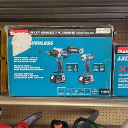 Makita 18v LXT Brushless 2 Piece Combo Kit (hammer Driver Drill / Impact Driver)