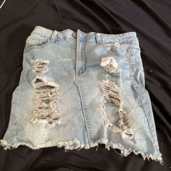 Denim skirt