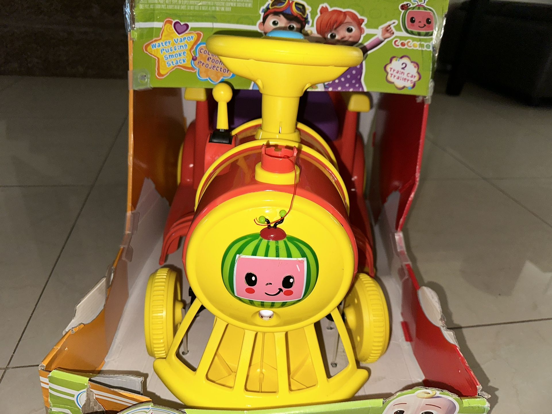 CHOO TRAIN SCOOTER WITH BATTERY STEAMER MISSING 