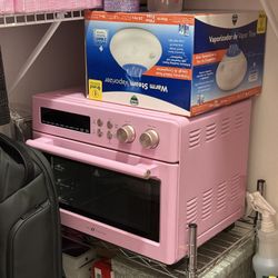 Pink Cute New Oven And Fryer 
