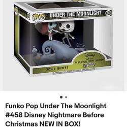 Nightmare Before Christmas Funko Pop 458 New 