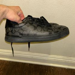 All Black Coach Low Top Men’s Shoes 