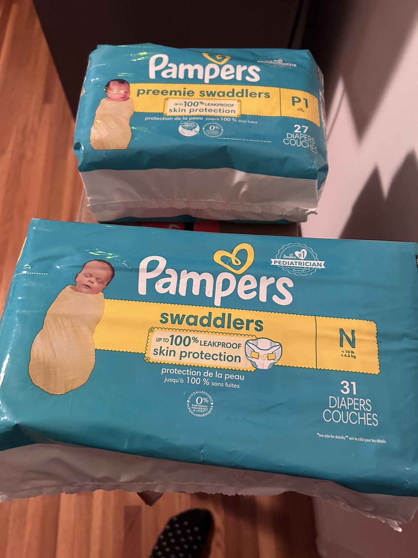 Preemie And Newborn Pampers Swaddles