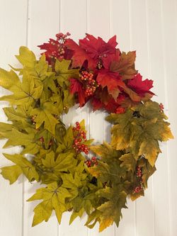 artificial autumn wreath