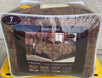 NEW Chris Madden Kingston 7-Piece California King Comforter Set - Sealed