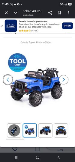 $180 OBO Kobalt 40-Volt Ride-on Car