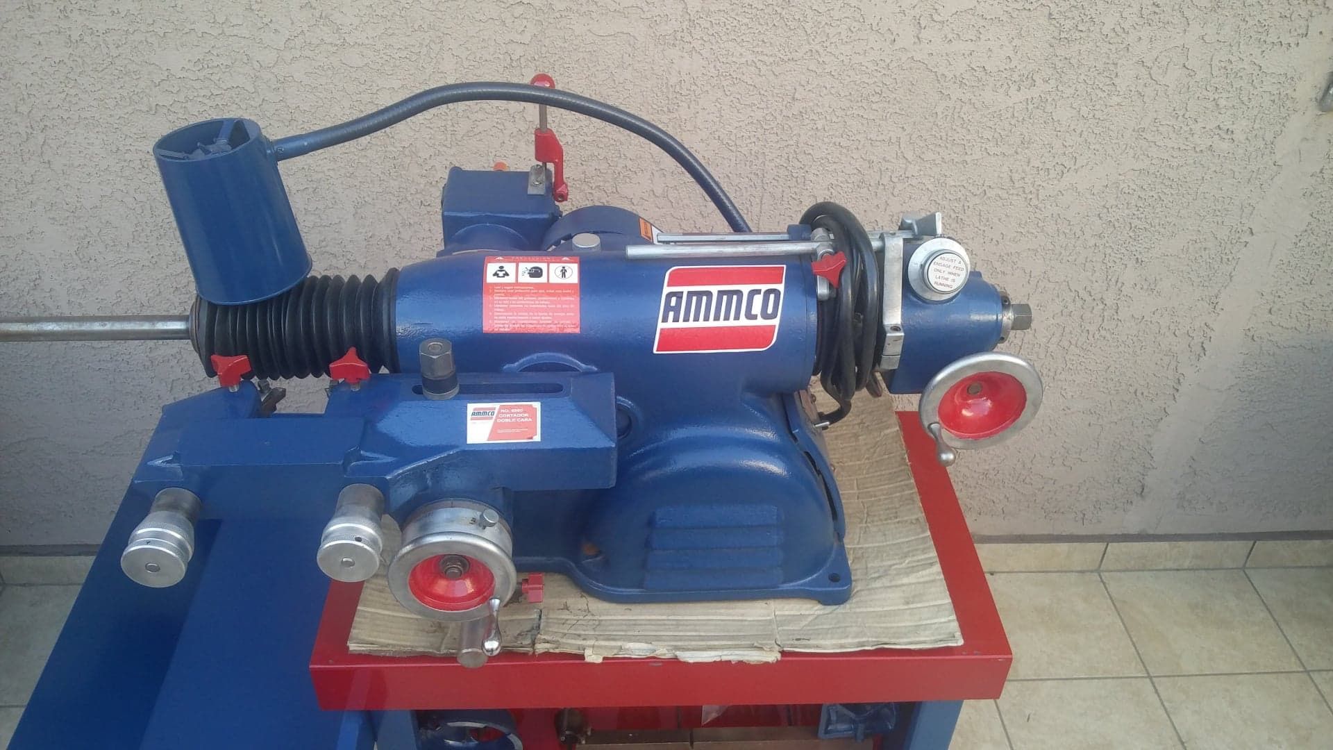 AMMCO Brake Lathe 4000 w/ Bench & Complete Adapter Set