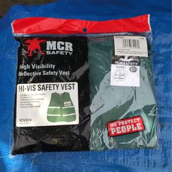 Mcr Safety Vest New One size Fits All Hi Vis Visibility 