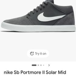 Nike Sb Portmore II Solar Mid Mens Skate Shoes