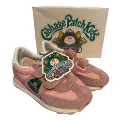 1983 Toddler Size 9 Shoe Pink Cabbage Patch Kids Casual Vintage Box Unused Rare