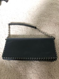 Leather evening bag