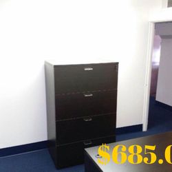 File 4 High Lateral File   / Vertical File   4 Drawer   In 6 Colors