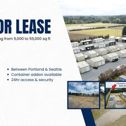 Secure Yard Space for Lease 5,000 to 55,000 SQFT | 1 Minute off I-5