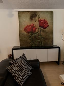 Large painting / art flowers oil painting 5ft x 5ft (60 x 60)