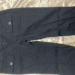 Black bell bottom dress pants