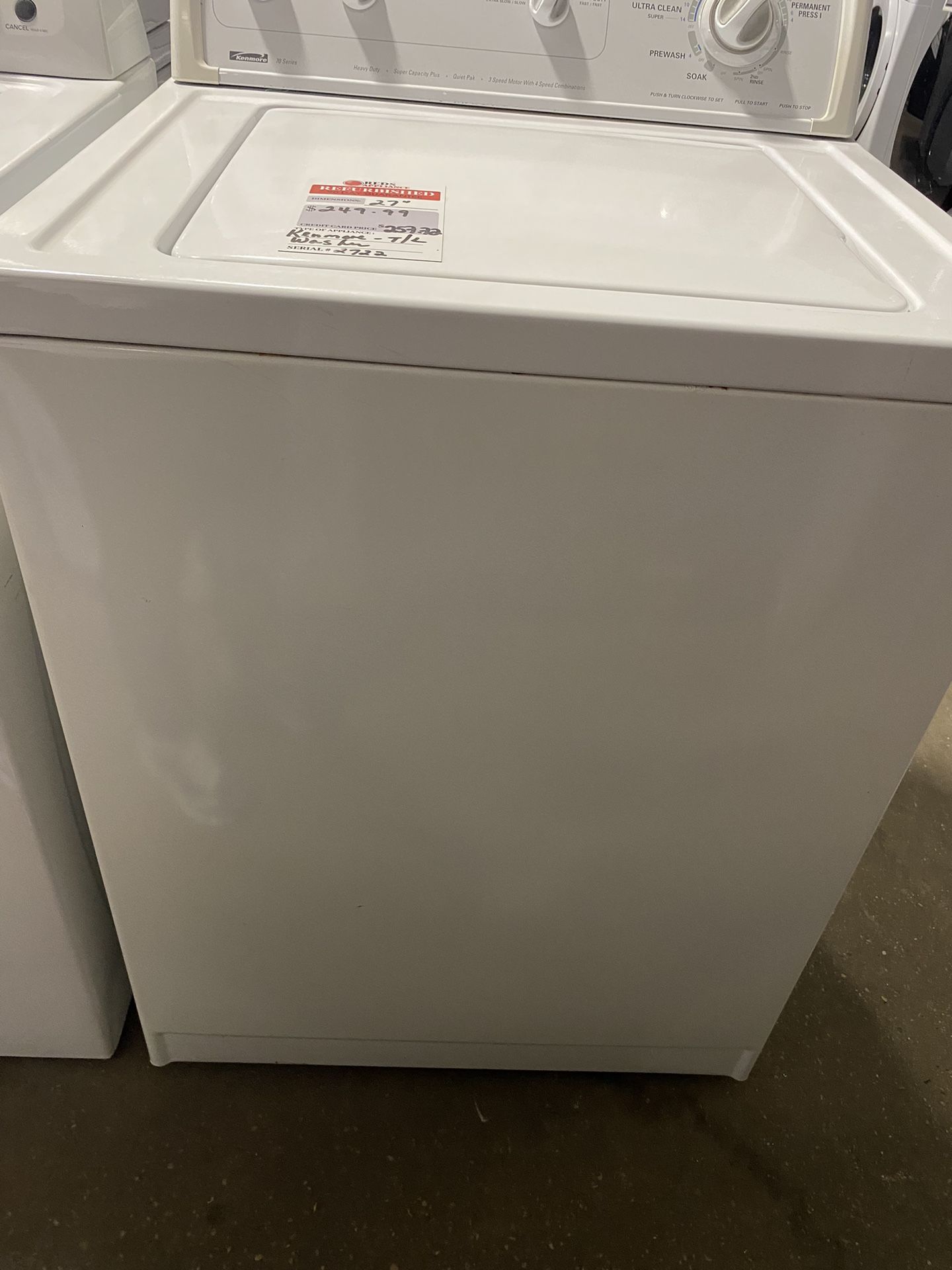 Top Liar Washer Used