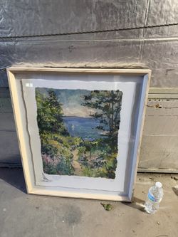 Large Framed Decorative Painting