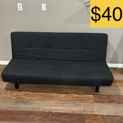 IKEA black sofa bed RETAIL PRICE $160+ (SELLING FOR $40)