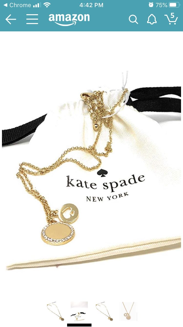 Kate spade gold necklace