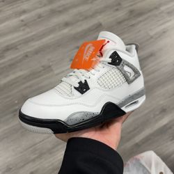Air Jordan Retro 4 White Cement GS 