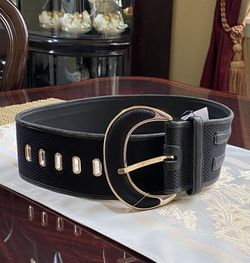 Black Belt leather detail & Gold by Diane Von Furstenberg