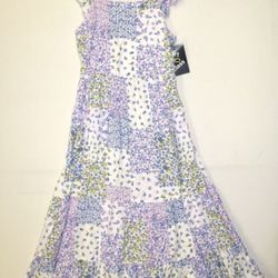 New with tags-Girls Size L (10-12) Ruffle Flower Dress, Art Class